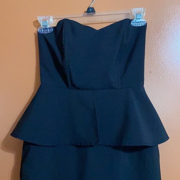 Forever 21 Strapless Classy Black Formal Mini Dress - Picture 2 of 5